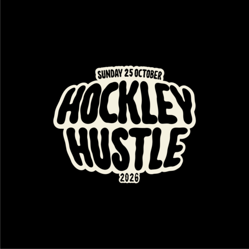 Hockley Hustle 2026 logo with “Sunday 25 October” displayed above the event name.